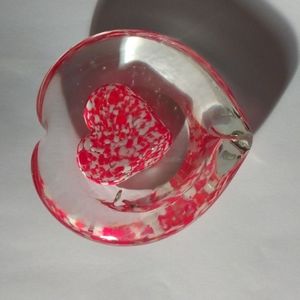 Vintage Murano Heart paperweight